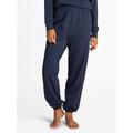 Sweathose "TRACK PANTS", Damen, Gr. XS (34), N-Gr, blau (schwarz night navy), Sweatware, Obermaterial: 82% Baumwolle, 18% Polyester, TOMMY HILFIGER UNDERWEAR, unifarben, casual, regular fit knöchellang, Hosen, mit Logostickerei