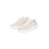 Sneaker CALVIN KLEIN JEANS "CHUNKY CUPSOLE LOW MIX IN", Damen, Gr. 38, beige (beige kombiniert), Leder, sportlich, Schuhe, Freizeitschuh, Halbschuh, Schnürschuh mit CK Logo