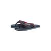 Zehentrenner TOMMY HILFIGER "PADDED COMFORT HILFIGER B SANDAL", Herren, Gr. 47, blau (dunkelblau), Lederimitat, Textil, casual, Schuhe, Sommerschuh, Schlappen, Badeschuh mit Logoschriftzug