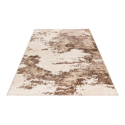 Teppich OBSESSION "My Nevada 340", grau (taupe), B:80cm H:5mm L:150cm, Polyester, Teppiche, modernes 3D-Design, abstaktes Motiv, Wohnzimmer Image
