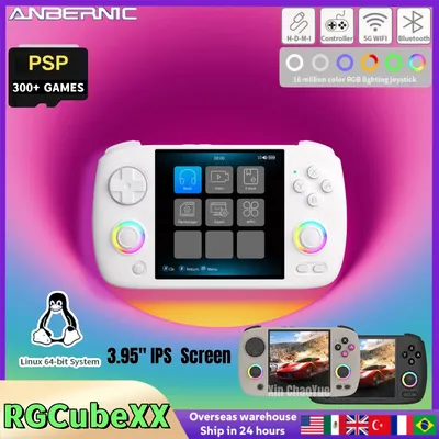ANBERNIC RG CubeXX Retro Handheld-Spielekonsole Linux RGB Joystick Video-Gaming-Player unterstützt Image