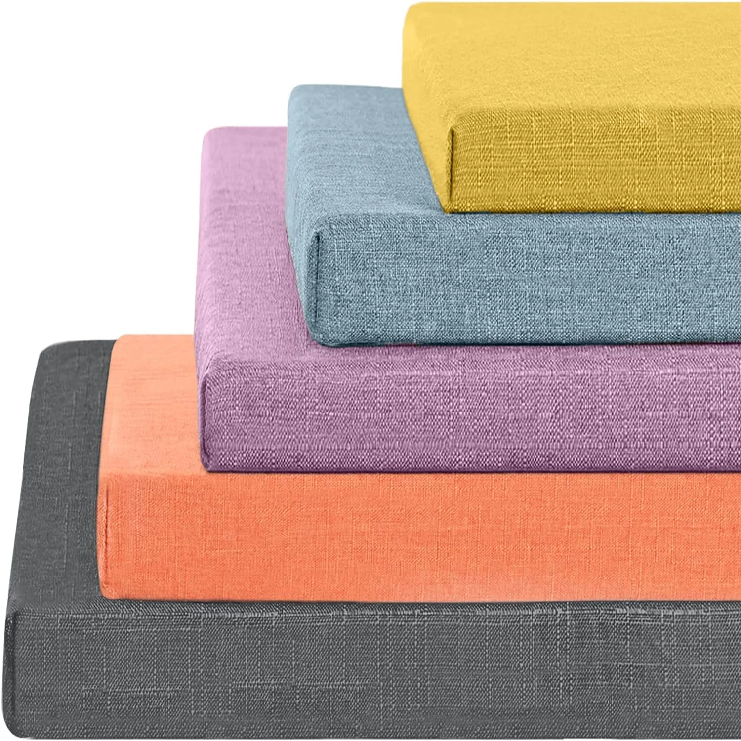 5 cm lange Bankkissen, Stuhlsitz, Sofakissen, Sitz, Erkerfenster, dekoratives Kissen für Sofas, Gartenbank, Sitz, Schaukel, Rücksitz Image