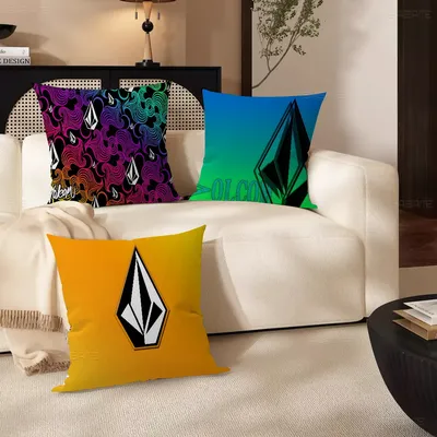 V-VOLCOM LOGO Kissenbezug Sofakissenbezug Home Room Dekoration Kinder Geschenk Image