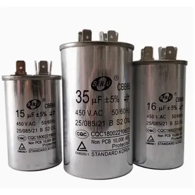 CBB65 Wechselstrommotorkondensator, Klimaanlage, Kompressor-Startkondensator, 450 VAC, 5 uF, 20 uF, Image