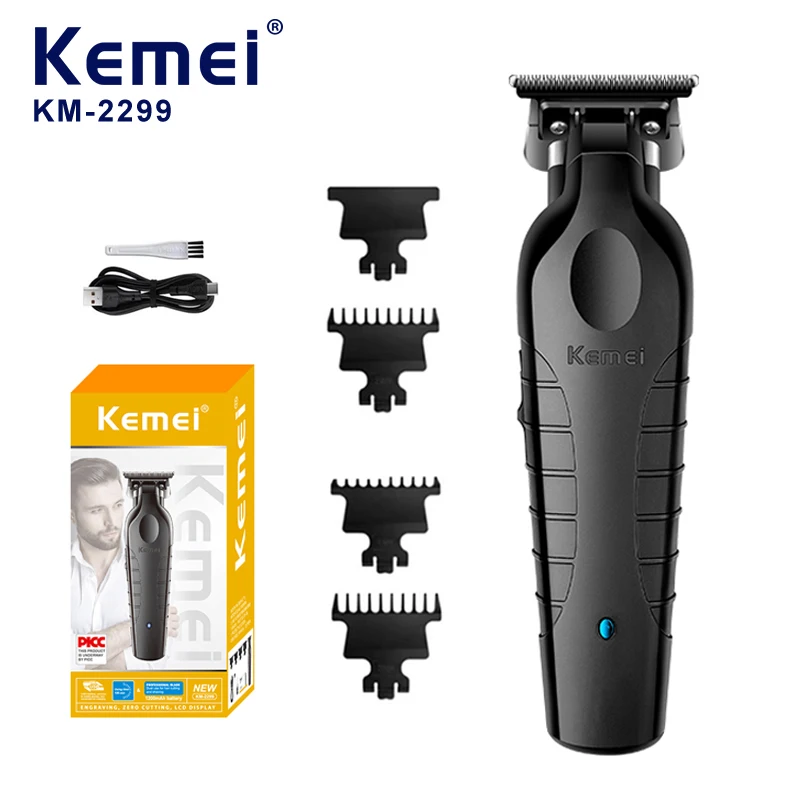 Kemei 2299 Elektrische Haarschneidemaschine für Herren, professioneller Akku-Haarschneider, Bartformer-Werkzeuge, wiederaufladbare Haarschnitt-Maschine, Schnitzen Image