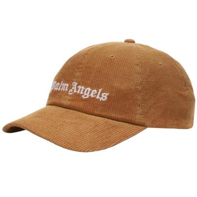 Palm Angels Logo Cord-Kappe in Braun Image