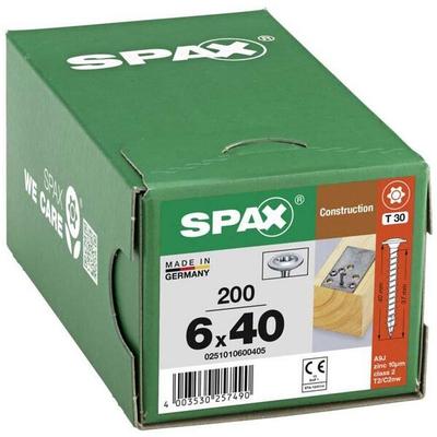 SPAX Holzbauschrauben T30 Tellerkopf WIROX 6 x 40 mm 200 St. Image