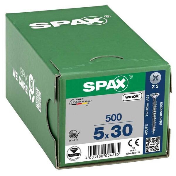 SPAX Universalschrauben Z2 Senkkopf WIROX 5 x 30 mm 500 St. Image