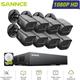 Sannce - Sistema di Sicurezza dvr Cablato 8CH 1080P con 8 Telecamere Accesso Remoto Visione