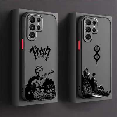 Berserk Japanese Anime Frosted Translucent For Samsung A53 A52 A33 A32 A51 A71 A21S A13 A73 A50 A22