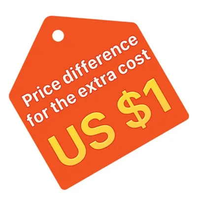 1USD for extra shipping cost