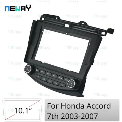 Car DVD Frame Audio Fitting Adaptor Dash Trim Facia Panel 10.1inch Radio Player For Honda Accord 7th