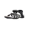 Sandale CRUZ "Aarhus", Damen, Gr. 36, schwarz-weiß (schwarz, weiß), Polyurethane, casual, Schuhe, mit praktischem Klettverschluss