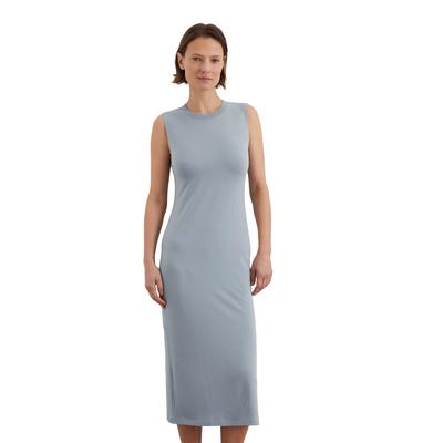 Jerseykleid MARC O'POLO "aus Organic-Cotton-TENCEL™ Modal", Damen, Gr. XL, Normalgrößen, nordic sea, Obermaterial: 48% Modal, 47% Baumwolle, 5% Elasthan; Futter: 100% Nicht verfügbar, unifarben, figurbetont ca. Mitte Knie, Rundhals, ohne Ärmel, Kleider Image