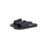 Badepantolette CALVIN KLEIN JEANS "SLIDE AOP PRINT", Herren, Gr. 41, schwarz, Textil, klassisch, Schuhe, Schlappen, Poolslides, Sommerschuh, Strandschuh mit Logo
