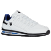 Sneaker K-SWISS "RINZLER GT", Gr. 43, weiß, blau quartz, schwarz, Leder, sportlich, Schuhe