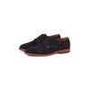 Schnürschuh TOMMY HILFIGER "HILFIGER THUNIT SUEDE SHOE", Herren, Gr. 42, blau (dunkelblau), Veloursleder, elegant, Schuhe, Blockabsatz, Businessschuh, Festtagsschuh in schmaler Form