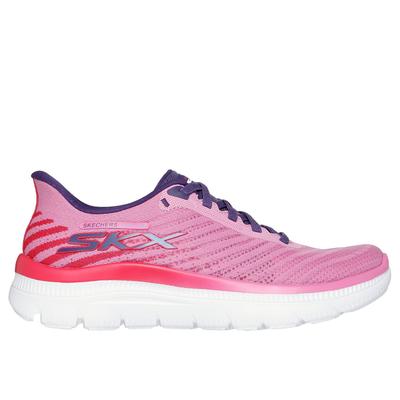 Skechers Women's Slip-ins: Summits Plus - Bright Burst Sneaker | Size 6.5 | Mauve | Textile/Synthetic | Vegan | Machine Washable