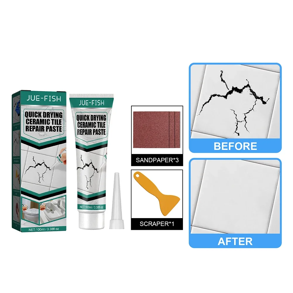 Ab Fliesen Reparatur mittel Paste Boden Toilette Waschbecken Fliesen Reparatur für Glasfaser Porzellan Keramik Fix Riss Reparatur Klebe set