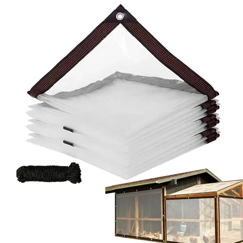 Transparente PVC-Regenschutzfolie für den Außenbereich, wasserdichte Plane, Terrasse, Sukkulente, Isolierung, Zelt, Balkon, Markise, Plane