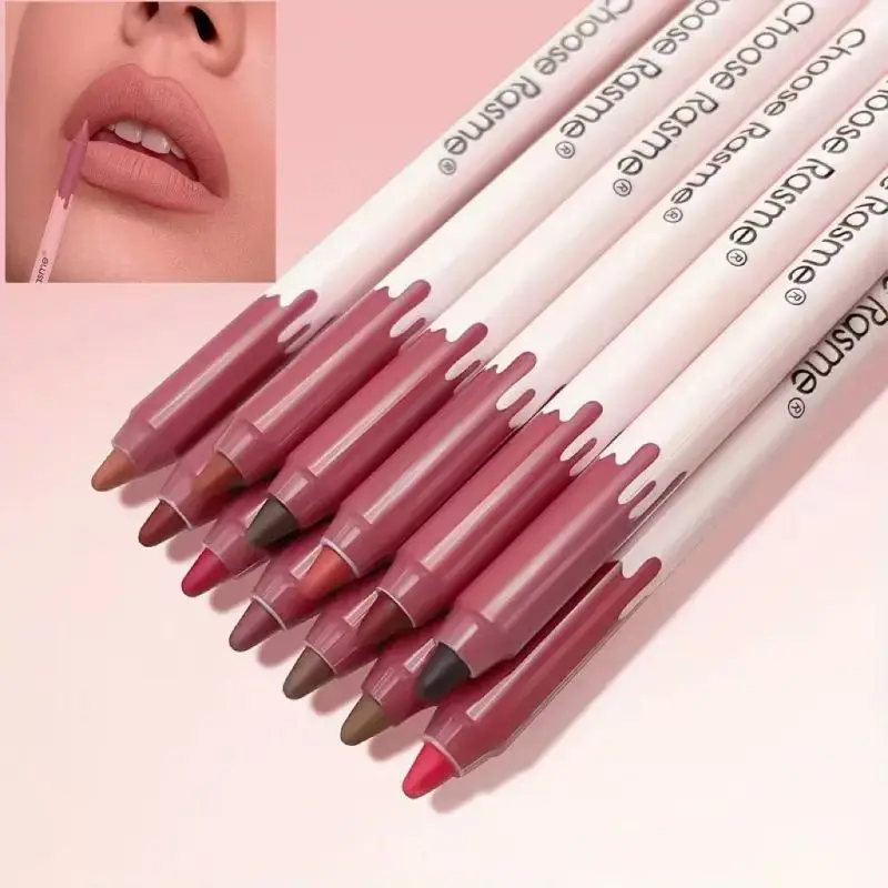12 Colors/box Matte Lip Liner Pencil Set Waterproof Long Lasting Nude Red Lip Contour Pencil Sexy Rose Pink Lipstick Tint Makeup