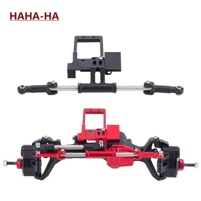 1/10 RC Crawler Full Hydraulic Steering Cylinder Kit with BTA Servo Mount for Axial SCX10 III Portal Axle LCG Chassis DIY Parts