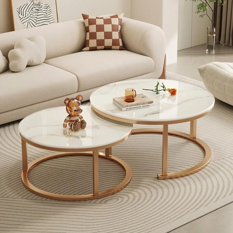 Minimalistischer nordischer Couchtisch verwandeln sich günstige, ästhetische, einzigartige Couchtische, klare Designer-Luxus-Couchtisch-Möbel aus Metall