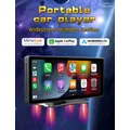 Il più recente carplay wireless portatile touchscreen HD da 10,26" CarStereo con Apple CarPlay e Android Auto con collegamento a specchio (B5303)
