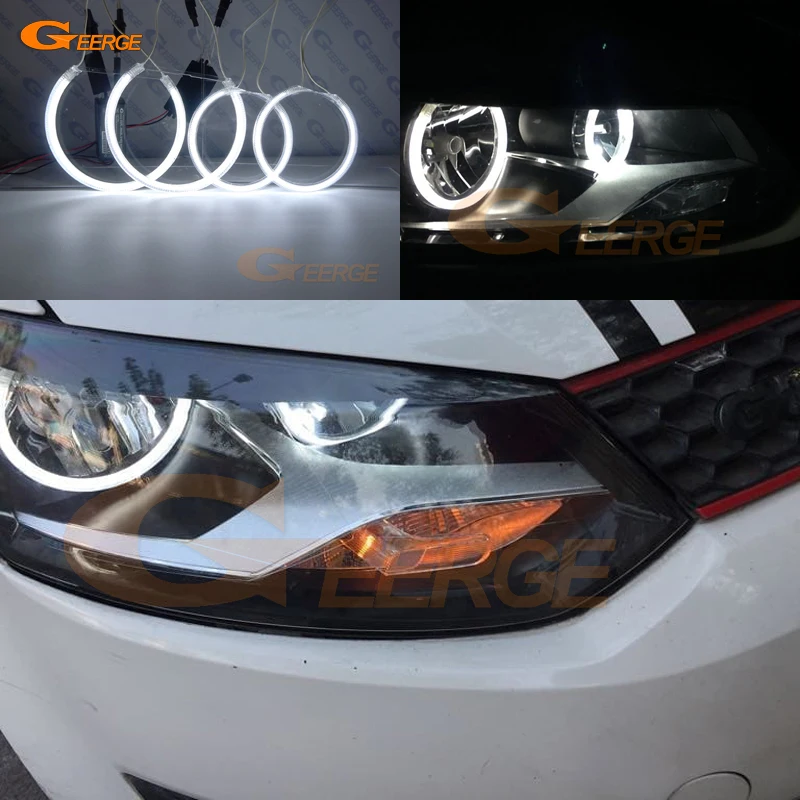 Per Volkswagen VW Fox Crossfox 2010 2011 2012 2013 2014 Eccellente Ultra Luminoso CCFL Angel Eyes Kit Halo Anelli