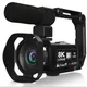Fotocamera digitale 8K Videocamera portatile DV da 48 MP con zoom igital 18X Videocamera di registrazione portatile con touch screen LCD da 3 pollici