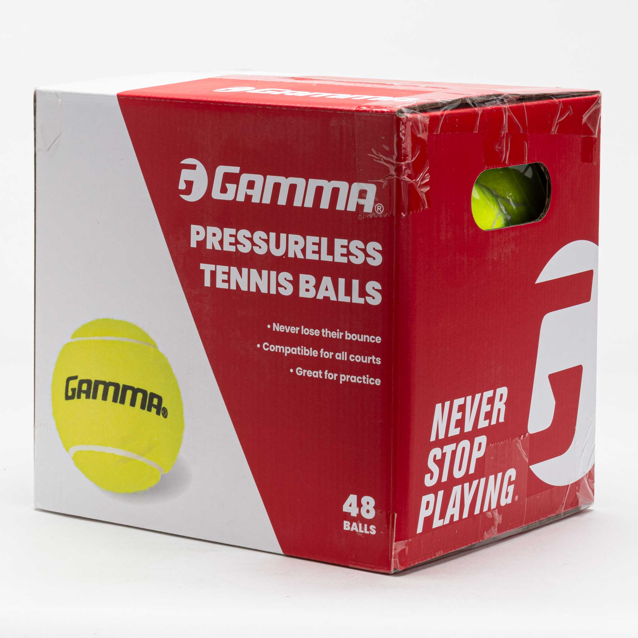 Gamma Pressureless Box of 48 Tennis Balls