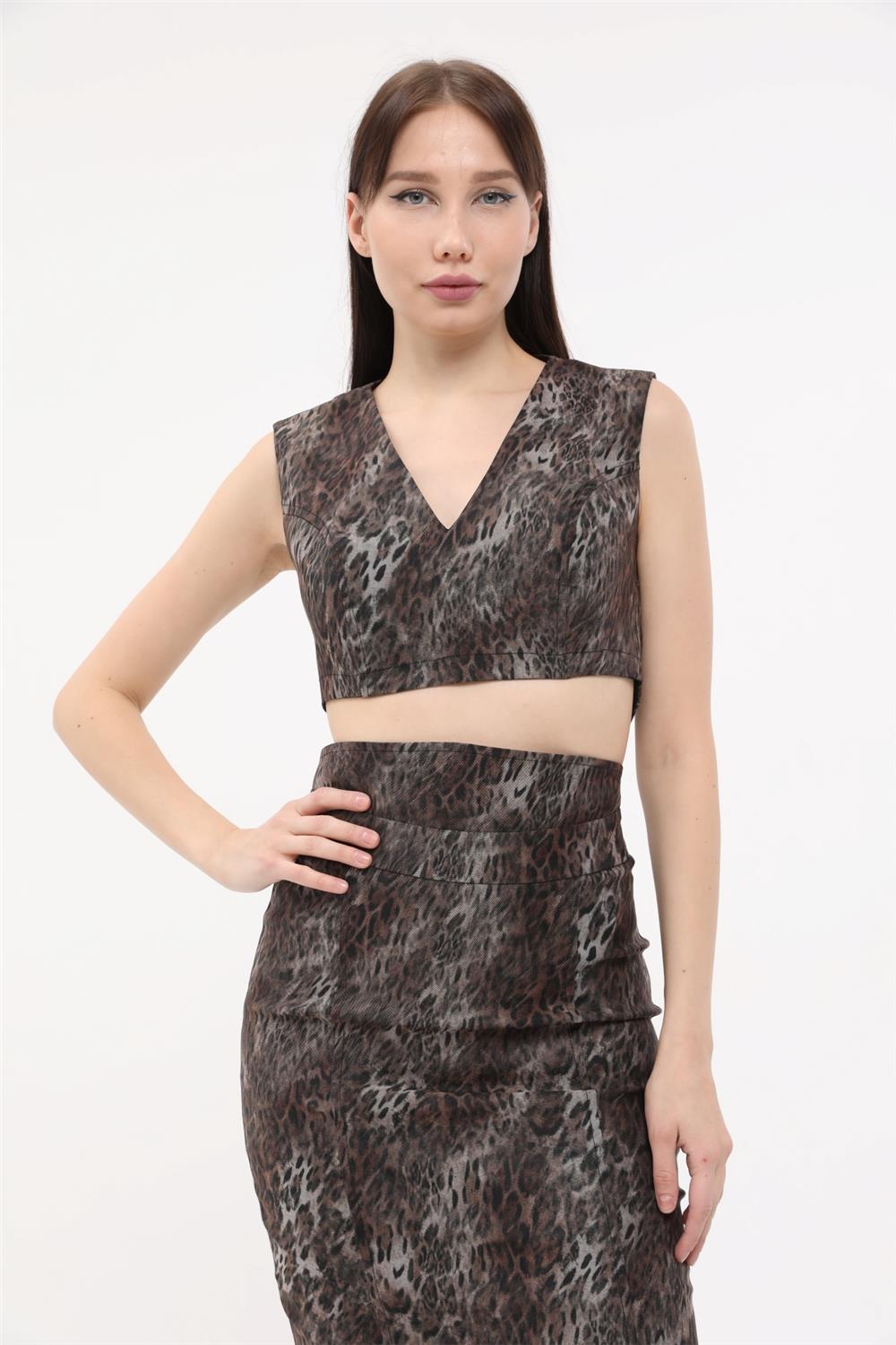 TopLeo Druck Crop Top Image