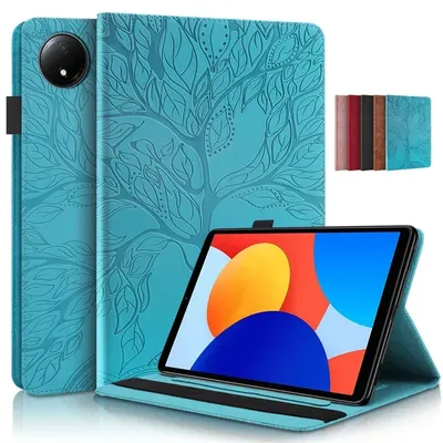 Case for Redmi Pad MiPad SE 8.7 4G 3D Tree Embossed Flip Stand TPU Back Cover Tablet for Funda