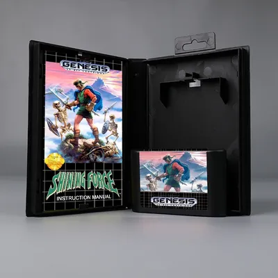 Shining Force USA or EUR cover 16bit MD game card with box with manual for Sega Genesis Megadrive