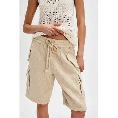Sea La Vie Shorts at Free People in Bleached Sand, Size: XS