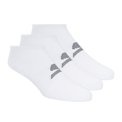 Skechers Men's 3 Pack No Show Stretch Socks | Size Large | White | Nylon