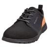 Sneaker BUGATTI, Herren, Gr. 41, schwarz, Textil, Lederimitat, sportlich, Schuhe, Freizeitschuh, Halbschuh, Schnürschuh mit Kontrastbesatz