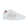 Sneaker K-SWISS "COURT TIEBREAK II", Gr. 39, weiß, cameo rose, weiß, Leder, sportlich, Schuhe