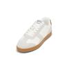 Sneaker MARC O'POLO "aus edlem Rindleder", Herren, Gr. 42, weiß (sanftes weiß), Obermaterial: 100% Leder, unifarben, Schuhe