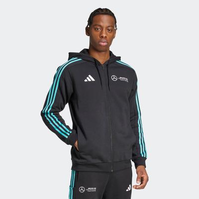 Kapuzensweatshirt ADIDAS PERFORMANCE "MER DNA FZ HD M", Herren, Gr. XXXL, schwarz-weiß (schwarz, weiß), Obermaterial: 78