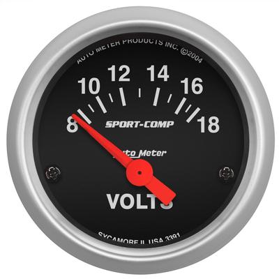 Autometer Voltmeter AutoMeter Gauge, 1-year limited warranty 3391