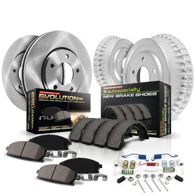 Powerstop Brake Disc & Drum Kit Z17 OE Replacement, Front Rear, 2-year / 24000-mile limited warranty KOE15104DK