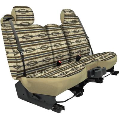 Seat Designs Cover Made of Tweed Tan Southwest Sierra Series, Front Row, 1-year limited warranty K212-10-1STN