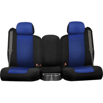 Seat Designs Cover Made of Neosupreme Blue Insert With Black Sides Series, Front Row, K212-14-12ZBB