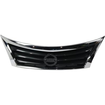 Replacement Grille Assembly Plastic Chrome Shell with Black Insert Grille, 1-year unlimited-mileage warranty REPN070148Q