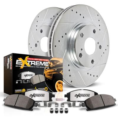 Powerstop Brake Disc & Pad Kit Z36 Extreme Truck Tow, Front, 3-year / 36000-mile limited warranty K8325-36