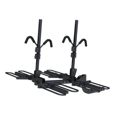Curt Bike Rack Powdercoated Black Hitch mount Tray-Style Hitch-Mou Series, Lifetime limited warranty with 1-year on finish 18087