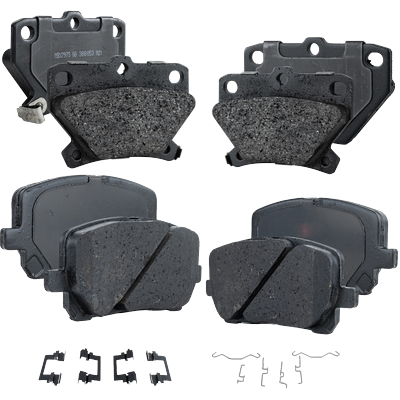 SureStop Brake Pad Set Pro-Line Series, Front & Rear, 3-year or 36,000-mile limited warranty SET-STPSSCP923-4