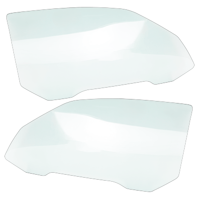 Replacement Door Glass, Front, Driver & Passenger Side, 1-year unlimited-mileage warranty SET-RC48010025