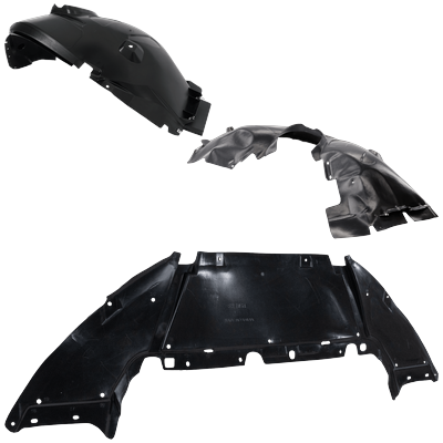 Replacement Fender Liner, Front, Driver & Passenger Side, 1-year unlimited-mileage warranty KIT-082224-C688